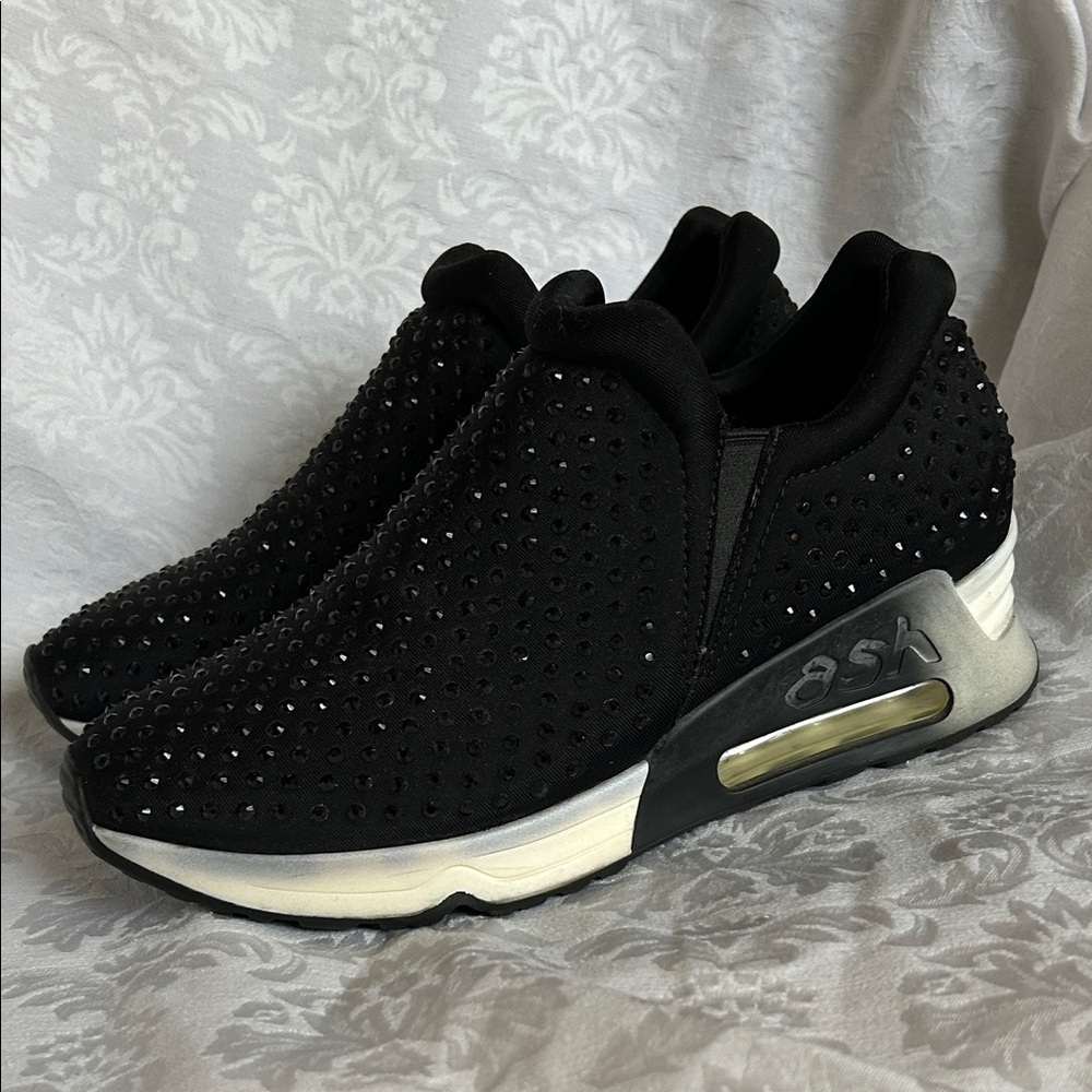 Ash Women's Black Wedge Sneakers